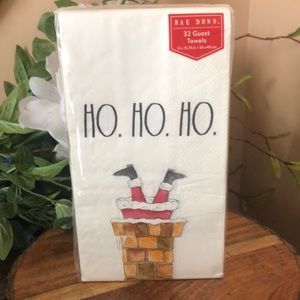 🍒3/30$.Rae Dunn HO HO HO 32 Guest Towels.